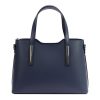 MiaMore 01-035 (22-005-1) navy női bőr kézitáska, válltáska, oldaltáska 32 x 23 x 12 cm