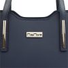 MiaMore 01-035 (22-005-1) navy női bőr kézitáska, válltáska, oldaltáska 32 x 23 x 12 cm