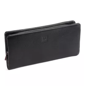   VerMari VER LW-05 fekete női bőr pénztárca 19.5 x 9.5 x 3 cm