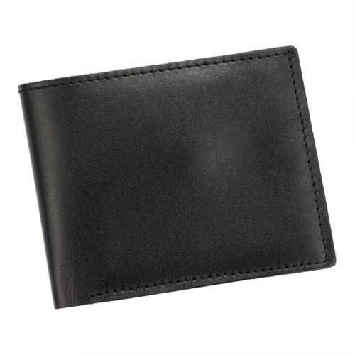 Gregorio Pulares D5 fekete férfi bőr pénztárca 11.5 x 9.5 x 1.5 cm