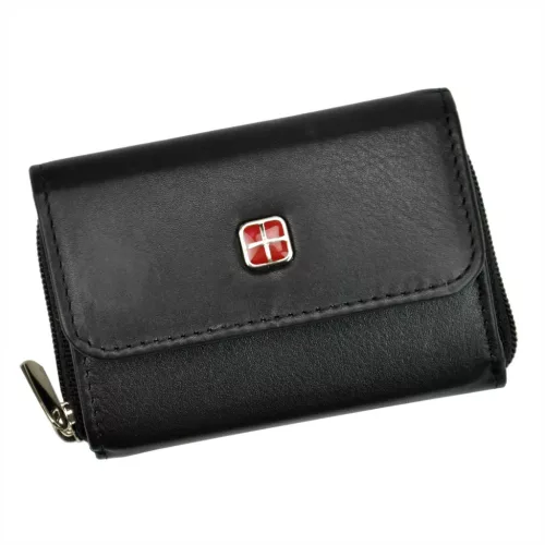 Albatross SN EL924 RFID fekete férfi bőr pénztárca 10 x 7 x 2.5 cm