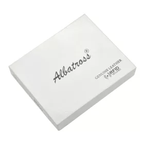   Albatross SN EL924 RFID fekete férfi bőr pénztárca 10 x 7 x 2.5 cm