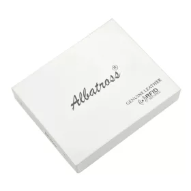   Albatross SN ZS86 RFID fekete férfi bőr pénztárca 10.5 x 7.5 x 2.5 cm