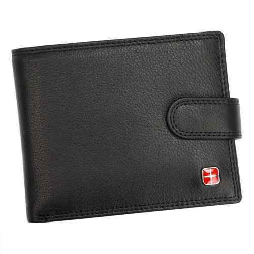 Albatross SN MW2215 Z RFID fekete férfi bőr pénztárca 13 x 10 x 3 cm