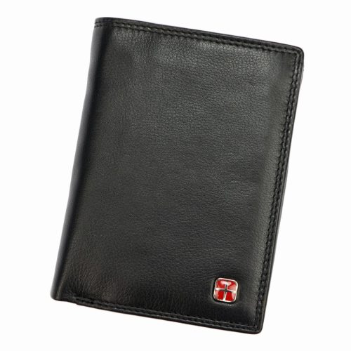 Albatross SN MW07 RFID fekete férfi bőr pénztárca 9.5 x 13 x 2.5 cm