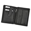 Albatross SN MW07 RFID fekete férfi bőr pénztárca 9.5 x 13 x 2.5 cm