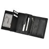 Albatross SN MW07 RFID fekete férfi bőr pénztárca 9.5 x 13 x 2.5 cm