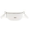 MiaMore 01-029 fehér női bőr válltáska, oldaltáska, crossbody 23 x 13 x 6 cm