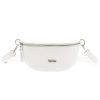 MiaMore 01-029 fehér női bőr válltáska, oldaltáska, crossbody 23 x 13 x 6 cm