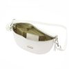 MiaMore 01-029 fehér női bőr válltáska, oldaltáska, crossbody 23 x 13 x 6 cm