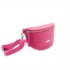 MiaMore 01-029 magenta női bőr válltáska, oldaltáska, crossbody 23 x 13 x 6 cm