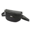 MiaMore 01-029 sötétbarna női bőr övtáska, crossbody 23 x 13 x 6 cm 