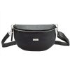 MiaMore 01-029 sötétbarna női bőr övtáska, crossbody 23 x 13 x 6 cm 
