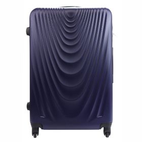   Gravitt nagyméretű ABS sötétkék keményfalú bőrönd 51 x 75 x 28 cm