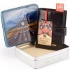 Peterson PTN 348Z 2-1-1 fekete férfi bőr pénztárca 9.5 x 12.5 x 2.5 cm