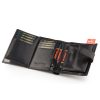 Peterson PTN 348Z 2-1-1 fekete férfi bőr pénztárca 9.5 x 12.5 x 2.5 cm