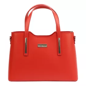   MiaMore 01-035 22-005-1 piros női bőr kézitáska 32 x 23 x 12 cm