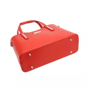   MiaMore 01-035 22-005-1 piros női bőr kézitáska 32 x 23 x 12 cm