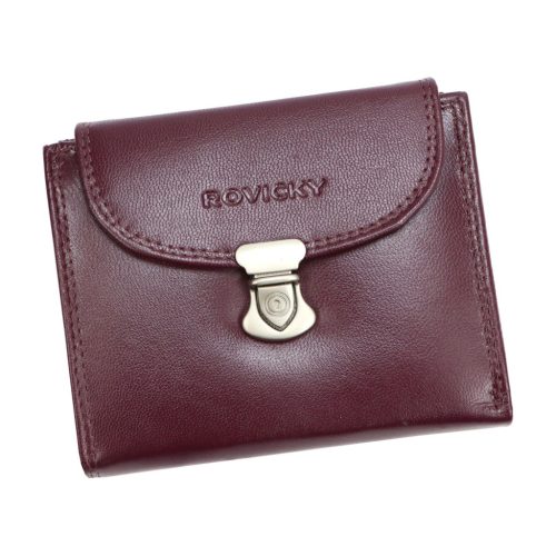 Rovicky R-RD-39-GCL lila női valódi bőr pénztárca 12.5 x 10.5 x 3.5 cm