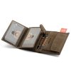 Peterson PTN 317 2-1-4 HUNTER barna férfi bőr pénztárca 10 x 12.5 x 2.5 cm