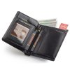 Peterson PTN 324 2-1-1 fekete férfi bőr pénztárca 9.5 x 12.5 x 2.5 cm