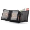 Peterson PTN 324 2-1-1 fekete férfi bőr pénztárca 9.5 x 12.5 x 2.5 cm