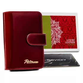   Peterson PTN BC-602 piros női bőr pénztárca 9 x 13 x 3.5 cm