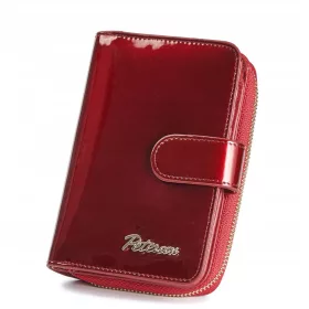   Peterson PTN BC-602 piros női bőr pénztárca 9 x 13 x 3.5 cm