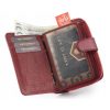 Peterson PTN BC-602 piros női bőr pénztárca 9 x 13 x 3.5 cm
