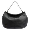 Pierre Cardin 6331 EDF / 5341 EDF fekete női bőr kézitáska, válltáska 43 x 29 x 10 cm