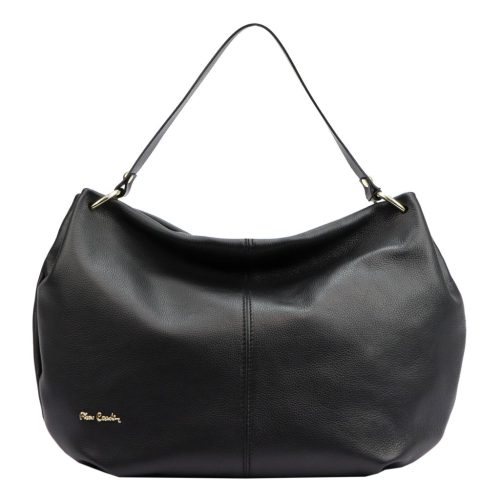 Pierre Cardin 6331 EDF / 5341 EDF fekete női bőr kézitáska, válltáska 43 x 29 x 10 cm