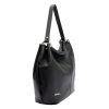Pierre Cardin 6331 EDF / 5341 EDF fekete női bőr kézitáska, válltáska 43 x 29 x 10 cm
