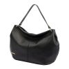 Pierre Cardin 6331 EDF / 5341 EDF fekete női bőr kézitáska, válltáska 43 x 29 x 10 cm