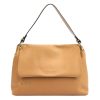 Pierre Cardin 6333 EDF barna női bőr kézitáska, válltáska 34 x 23 x 13 cm
