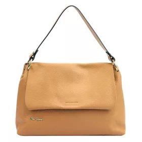   Pierre Cardin 6333 EDF barna női bőr kézitáska, válltáska 34 x 23 x 13 cm