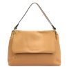 Pierre Cardin 6333 EDF barna női bőr kézitáska, válltáska 34 x 23 x 13 cm