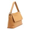 Pierre Cardin 6333 EDF barna női bőr kézitáska, válltáska 34 x 23 x 13 cm