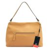 Pierre Cardin 6333 EDF barna női bőr kézitáska, válltáska 34 x 23 x 13 cm