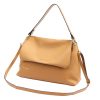 Pierre Cardin 6333 EDF barna női bőr kézitáska, válltáska 34 x 23 x 13 cm