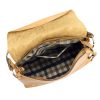 Pierre Cardin 6333 EDF barna női bőr kézitáska, válltáska 34 x 23 x 13 cm