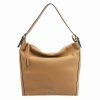 Pierre Cardin 6334 EDF barna női bőr kézitáska, válltáska 39 x 33 x 13 cm