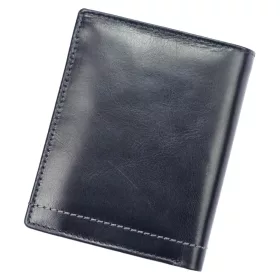   EL FORREST 544-301 RFID navy férfi bőr pénztárca 10 x 12.5 x 3 cm
