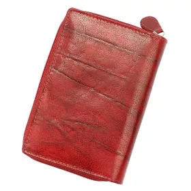   EL FORREST 813-58 RFID piros női bőr pénztárca 9.5 x 13.5 x 3.5 cm