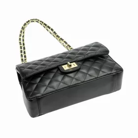 Luka 19-93 MN fekete női bőr válltáska 28 x 17 x 11 cm