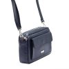 MiaMore 01-041 navy női bőr válltáska, oldaltáska 23 x 16 x 9 cm