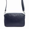 MiaMore 01-041 navy női bőr válltáska, oldaltáska 23 x 16 x 9 cm