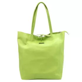 MiaMore 01-014 Z zöld női bőr válltáska 40 x 38 x 13 cm