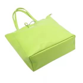 MiaMore 01-014 Z zöld női bőr válltáska 40 x 38 x 13 cm