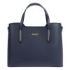MiaMore 01-035 D (22-003-1) navy női bőr kézitáska, válltáska, oldaltáska 37 x 28.5 x 16 cm
