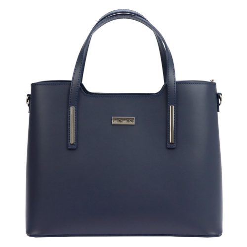 MiaMore 01-035 D (22-003-1) navy női bőr kézitáska, válltáska, oldaltáska 37 x 28.5 x 16 cm